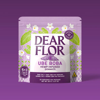 Single pack of Dear Flor Ube Boba gummies