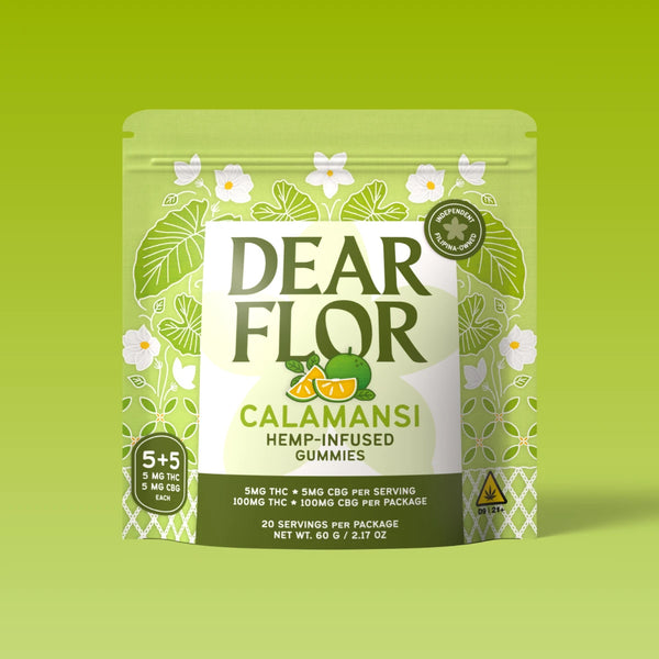 Calamansi Flavored Gummies – 5mg Each, 100mg THC Total – Dear Flor
